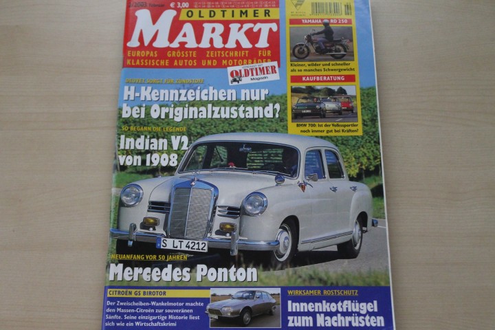 Deckblatt Oldtimer Markt (02/2003)
